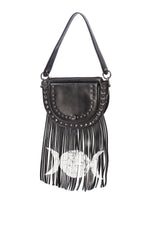 Valonia Triple Moon Fringe Bag