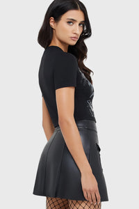 Velvet Frame Skirt