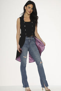 Waist Coat Pink with Dots