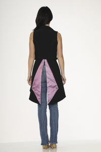 Waist Coat Pink with Dots