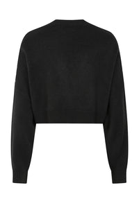 Web Of Night Knit Cardigan Blk