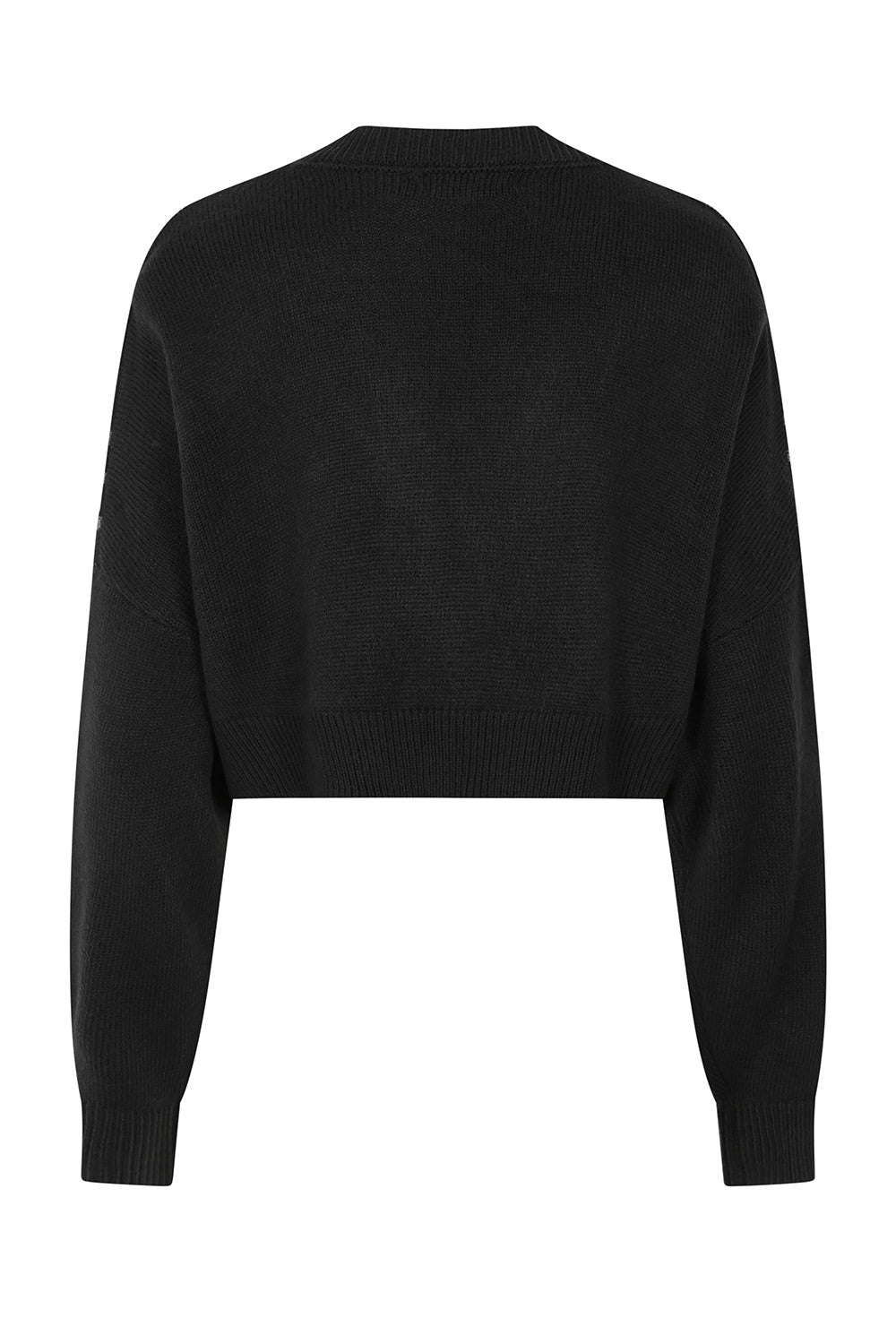 Web Of Night Knit Cardigan Blk