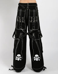 White Skull Back & Stitch Baggy