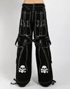White Skull Back & Stitch Baggy