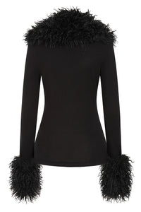 Wicked Rose Cardigan Blk