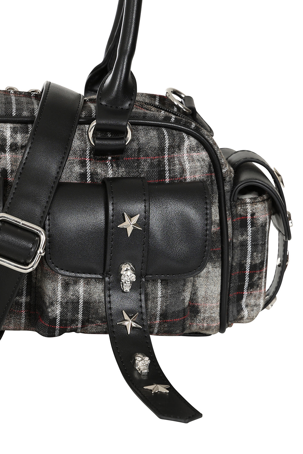 Worn and Wicked Grey Handbag