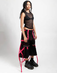 X-Strap Black/Pink Pant
