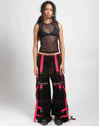 X-Strap Black/Pink Pant