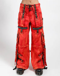 X-Strap Pant Fire Wash Red