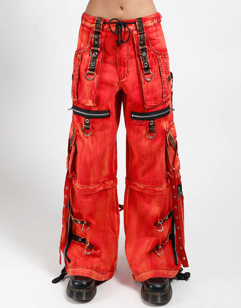 X-Strap Pant Fire Wash Red