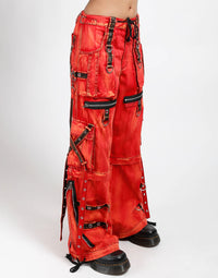 X-Strap Pant Fire Wash Red