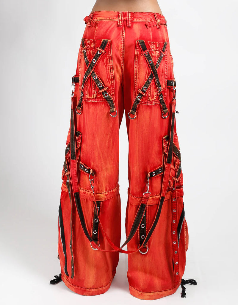 X-Strap Pant Fire Wash Red