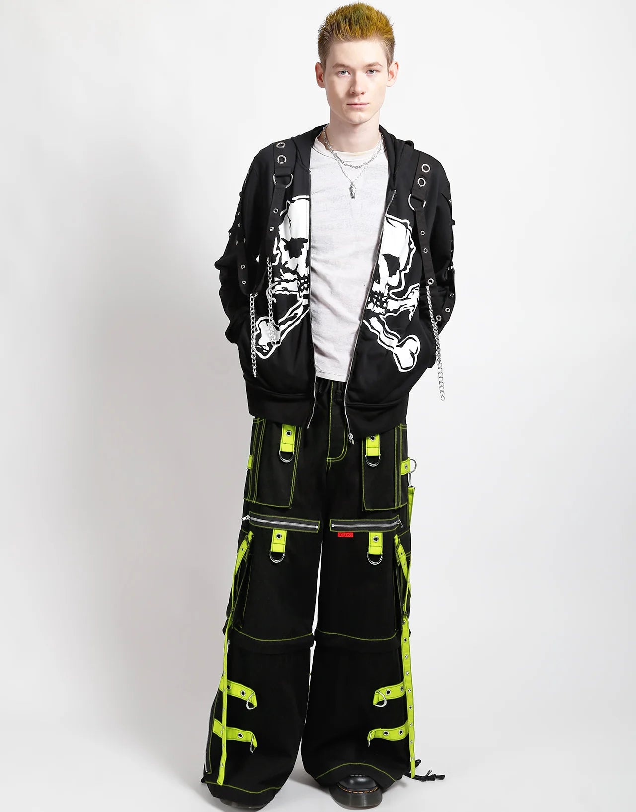 X-Strap Black/Neon Lime Pant