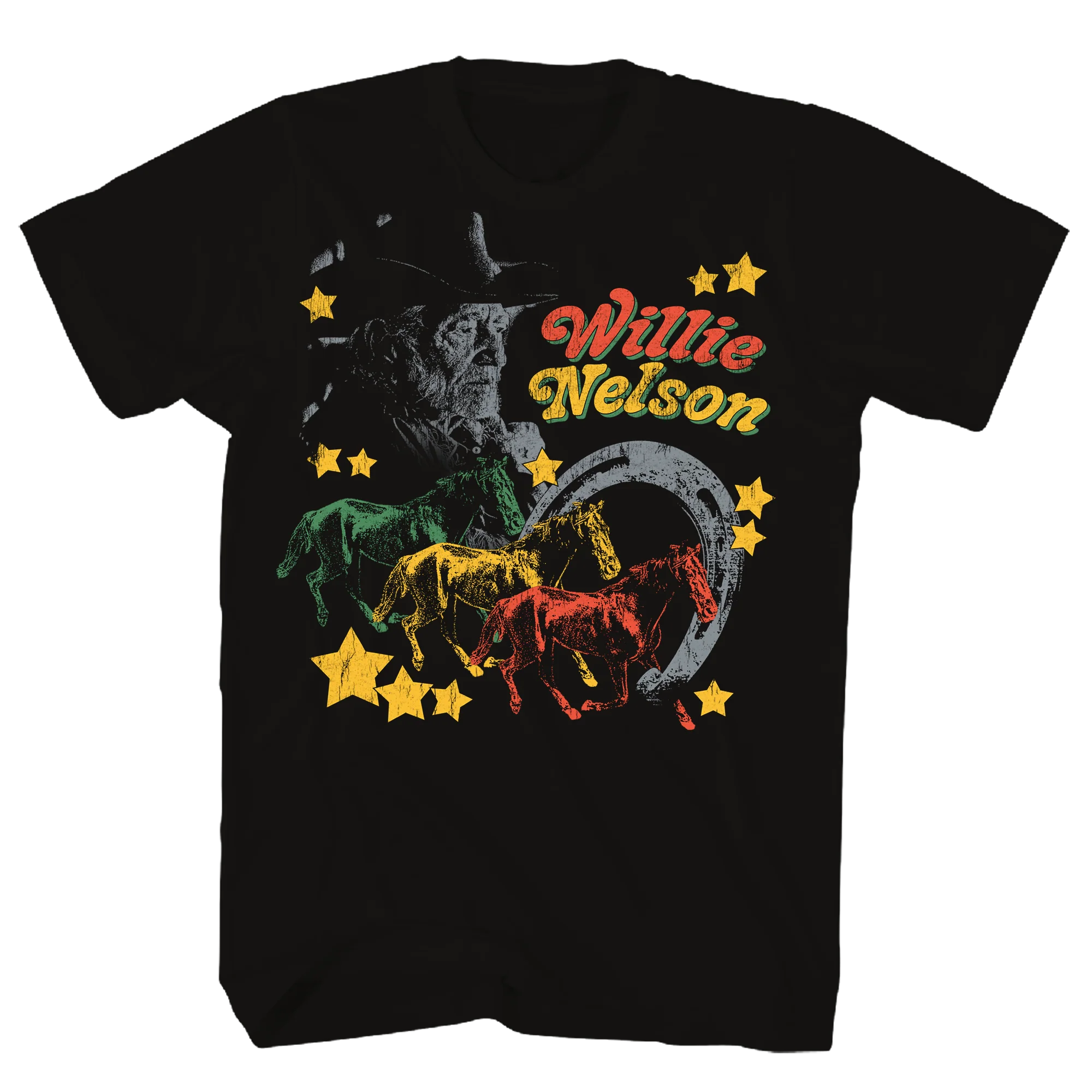 Willie Nelson Multi Color Horse