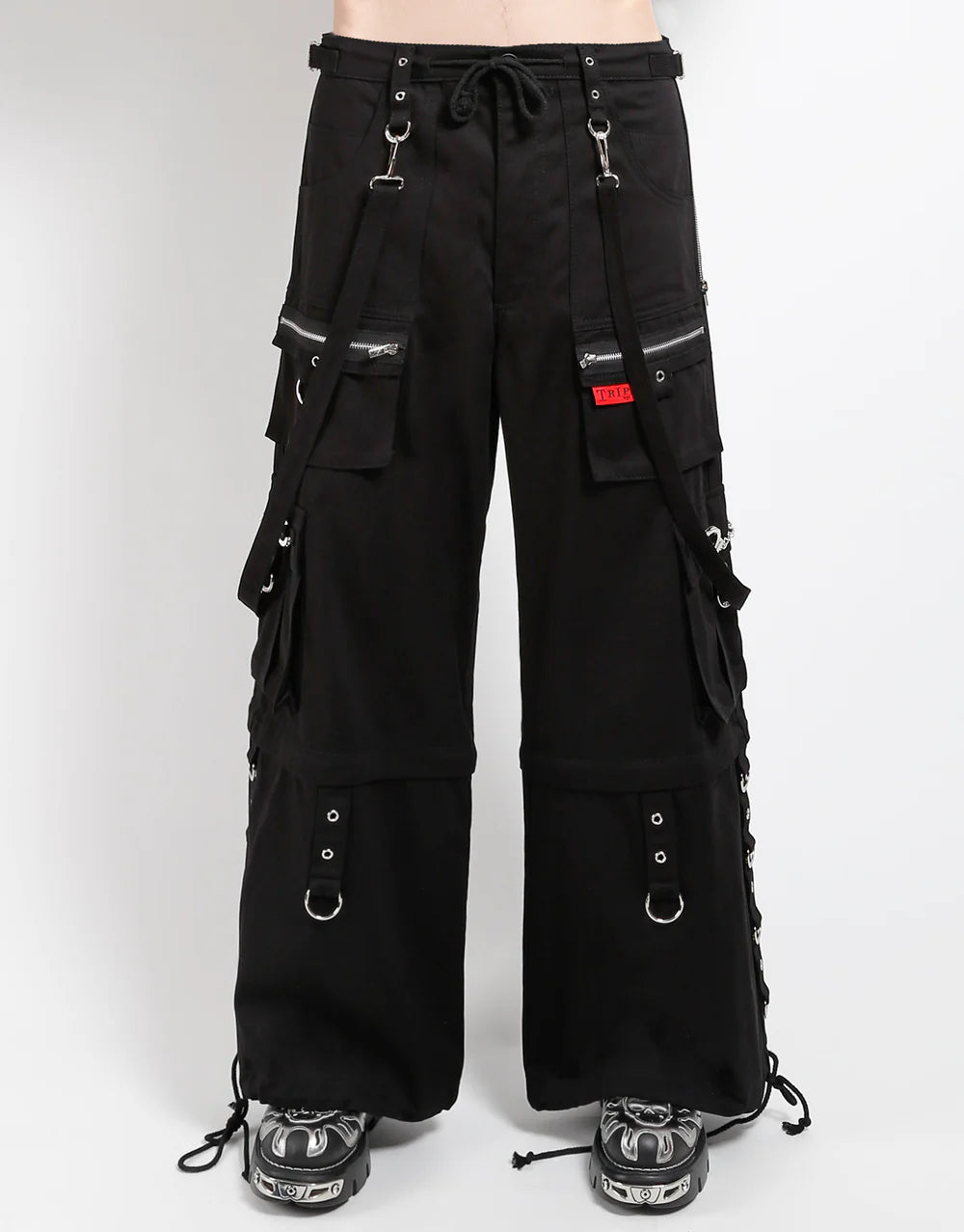 Side Snap Nylon Pants - Black | mnml | shop now
