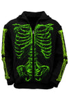 Zombie Rot Skeleton Zip Hoodie