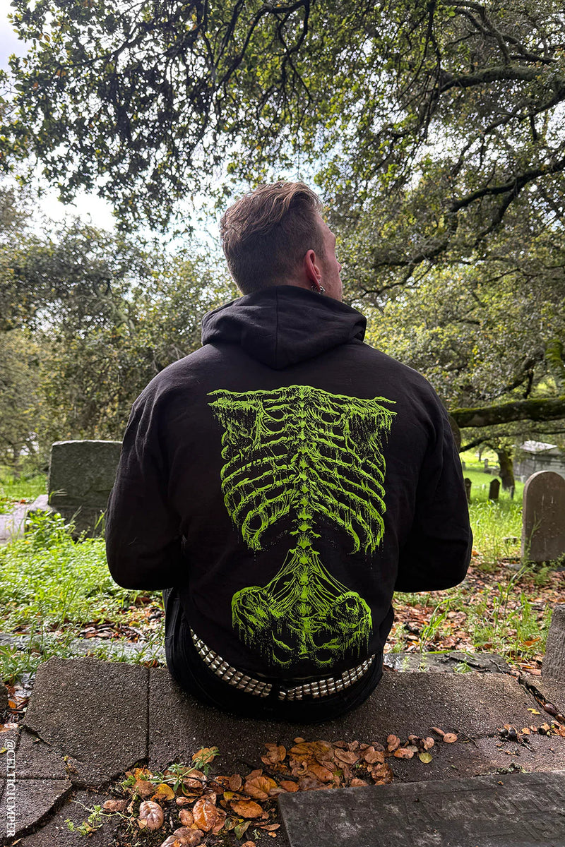 Zombie Rot Skeleton Zip Hoodie