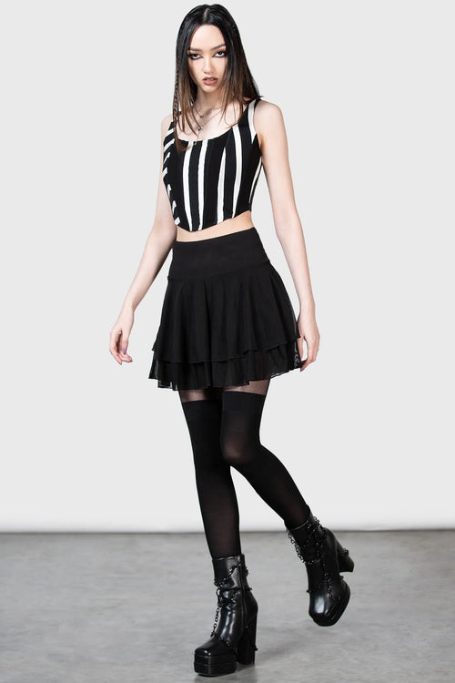 Black/White Furry Striped Thigh Hi – ShirtsNThingsAZ
