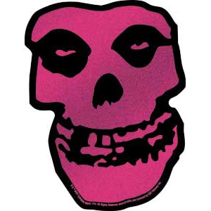 Misfits pink skull glitter