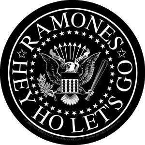 Ramones Round Color Hey Ho Sticker