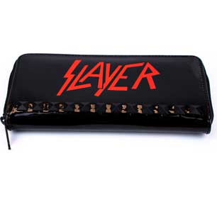 Slayer Glossy w/studs Zip Wallet