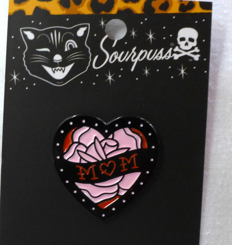 Mom Heart (Rose) Enamel Pin