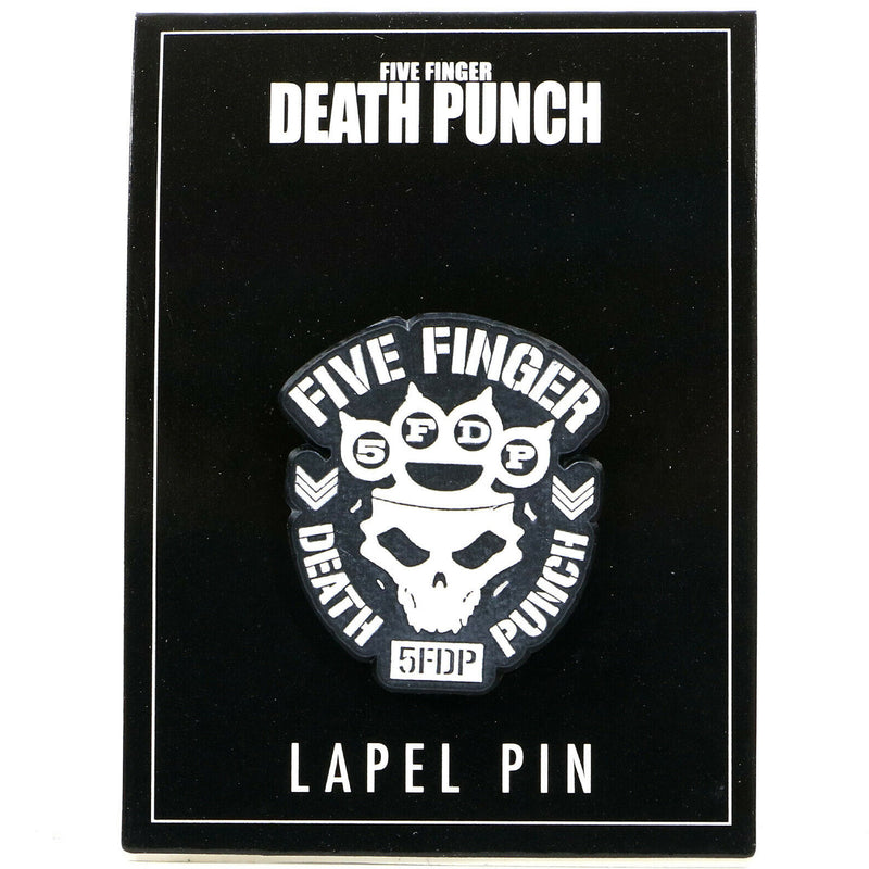 Five Finger Death Punch Skull Enamel Pin