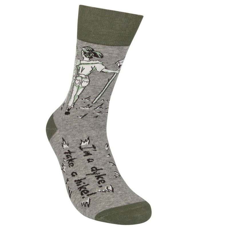 I'm a dyke, take a hike Socks