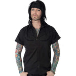 Spiderweb Western Shirt Black