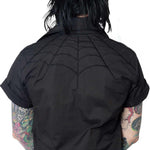 Spiderweb Western Shirt Black