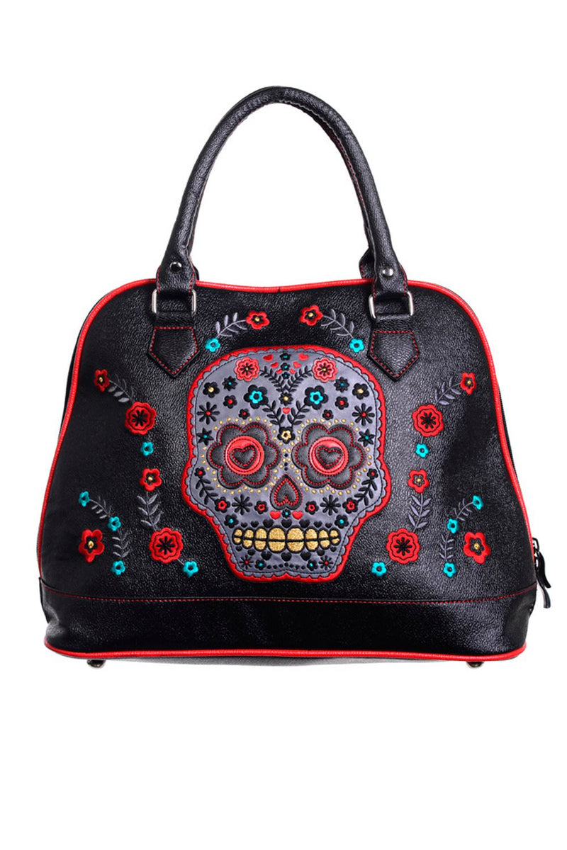 Sugar Skull Bowler with Heart Eyes