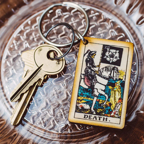 Death Tarot Key Chain