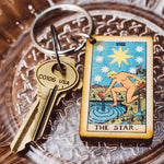 Star Tarot Card Key Chain