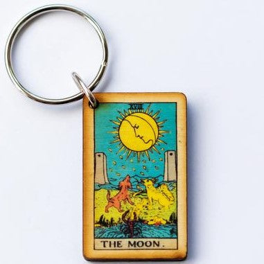 The Moon Tarot Key Chain