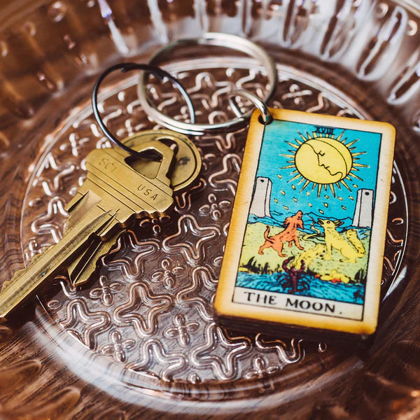 The Moon Tarot Key Chain