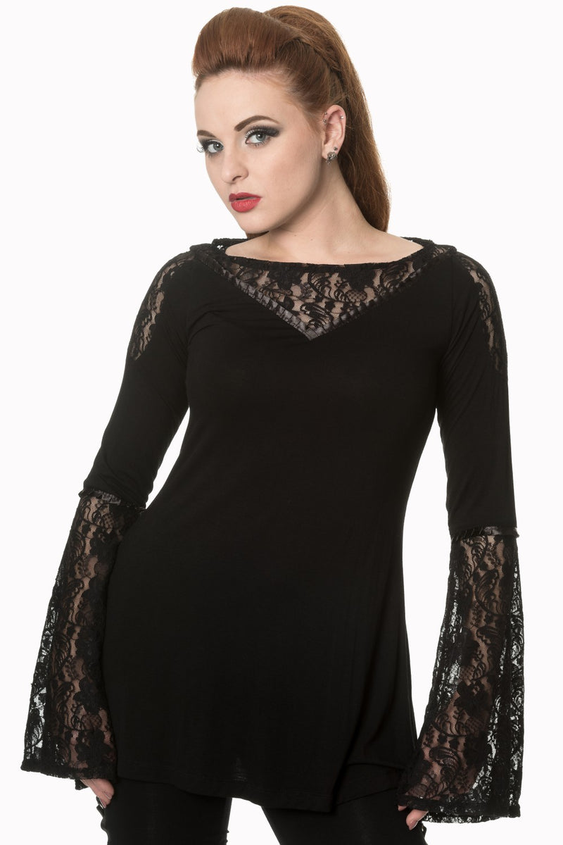The Dark Hour Awaits Lace Top