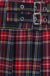 Black Tartan Mini Skirt