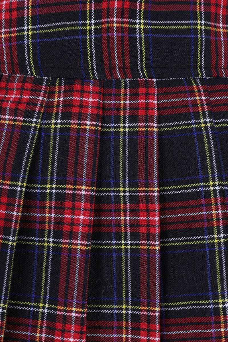 Black Tartan Mini Skirt