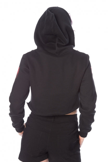 Thunderbolt Cropped Hoodie