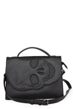 Tenebris Cut Out Skull Black Bag