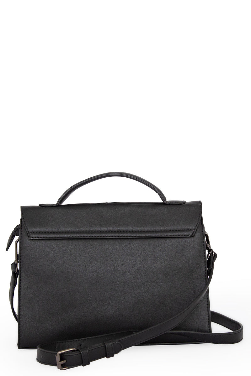 Tenebris Cut Out Skull Black Bag