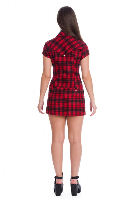 Tartan Night Zip Dress