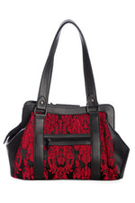 Maplesage Red Bow Skull Bag