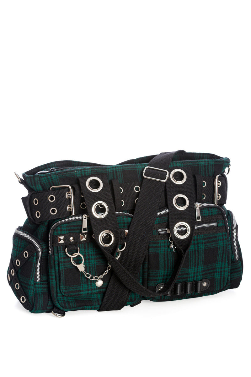 Handcuff Pocket Green Plaid