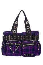 Handcuff Pocket Purple Plaid