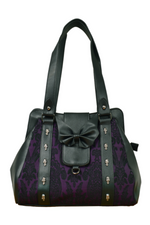 Maplesage Purple Bow Skull Bag