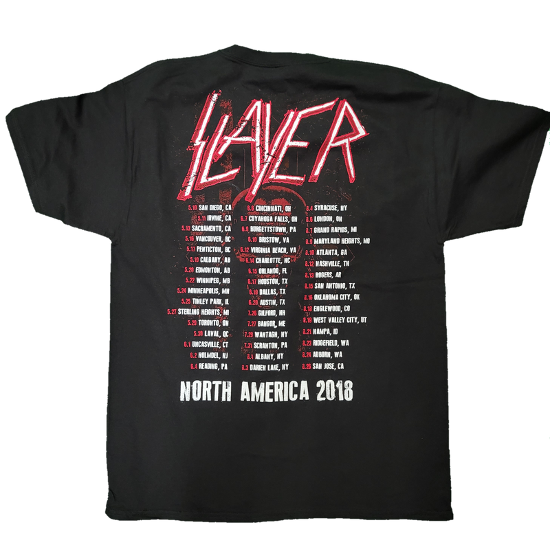 Slayer Scratched Flag Tour T-Shirt