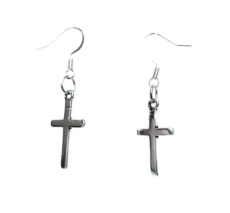 Cross earrings boys online