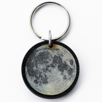 Full Moon Key Chain