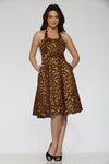 Leopard Halter Dress